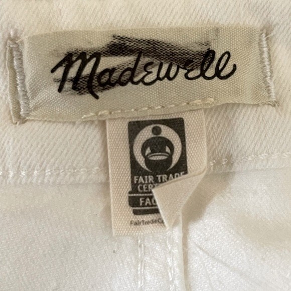 Madewell NWT Curvy Perfect Vintage Jeans Size 31 in Tile White High Rise - Picture 7 of 9